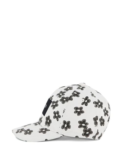 Cappello bambina Marc Jacobs bianco con fiori MARC JACOBS Kids | W60839126